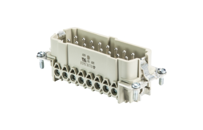 WIELAND Díl 70.310.1640.0 500V 16A pro konektor 16-pólový+PE vidlicový