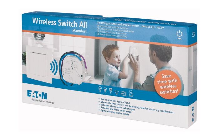 EATON SET spínací CPAD-00/212 RF (aktor+bezdrátové tlačítko) IP20