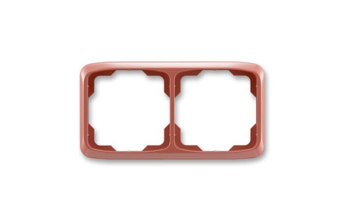 ABB TANGO Rámeček 3901A-B20 R2 dvojnásobný, vodorovný, vřesová červená