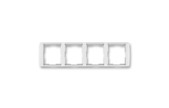 ABB ELEMENT Rámeček 3901E-A00140 01 čtyřnásobný, vodorovný, bílá/ledová bílá