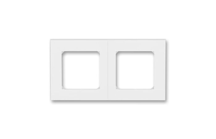 ABB LEVIT Rámeček 3901H-A05020 01 dvojnásobný, pro vodorovnou i svislou montáž, bílá/ledová bílá