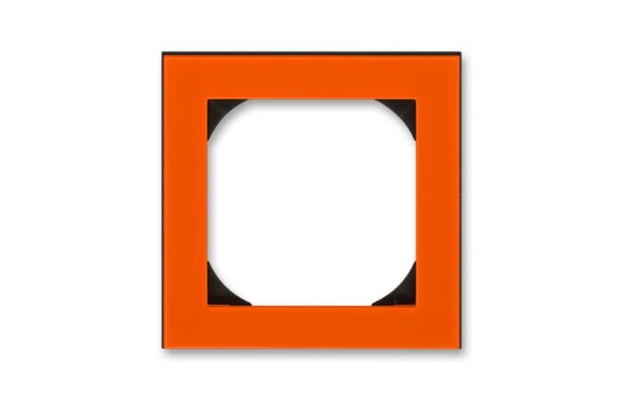 ABB LEVIT Rámeček 3901H-A05510 66 jednonásobný s otvorem 55x55, oranžová/kouřová černá