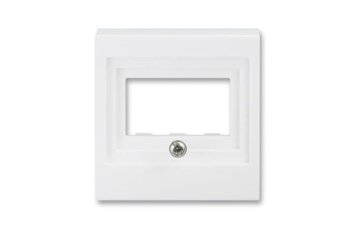 ABB LEVIT Kryt 5014H-A00040 03 zásuvky komunikační přímé, bílá