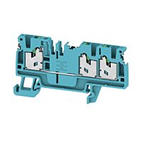 WEIDMÜLLER Svorka S3C 2.5 DL BL, 2.5 mm² 800 V, 24 A, průchozí, SNAP IN, počet připojení 3, modrá
