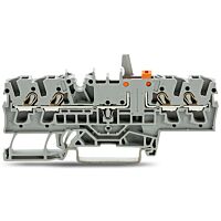 WAGO Svorka 2002-1874/401-000 4vodičová rozpojovací a měřicí mechanickým zajištěním s možností zkoušení, modrá