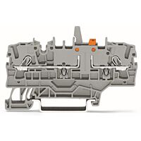 WAGO Svorka 2002-1974/401-000 2vodičová rozpojovací a měřicí mechanickým zajištěním dodatečným propojením můstky, modrá