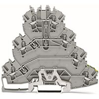 WAGO Svorka 2002-4127 Čtyřpatrová řadová 2,5 mm², pro připojení motoru, šedá
