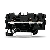 WAGO Svorka 2004-1305 3vodičová průchozí 4 mm² vhodná pro aplikace Ex e II, černá