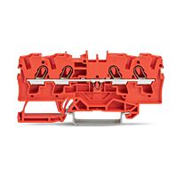 WAGO Svorka 2004-1403 4vodičová průchozí 4 mm² vhodná pro aplikace Ex e II, červená