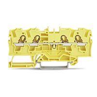 WAGO Svorka 2004-1406 4vodičová průchozí 4 mm² vhodná pro aplikace Ex e II, žlutá