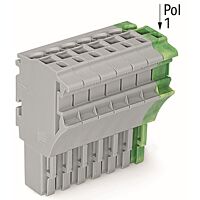 WAGO Svorka 2022-108/000-036 1vodičová pružinová Push-in CAGE CLAMP®, 4 mm², šedá/zelenožlutá