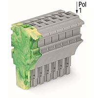 WAGO Svorka 2022-108/000-037 1vodičová pružinová Push-in CAGE CLAMP®, 4 mm², šedá/zelenožlutá