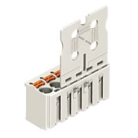 WAGO Konektor 2092-1105 1vodičový pružinový Tlačítko Push-in CAGE CLAMP®, šedá