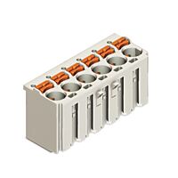 WAGO Konektor 2092-1128 1vodičový pružinový Tlačítko Push-in CAGE CLAMP®, šedá