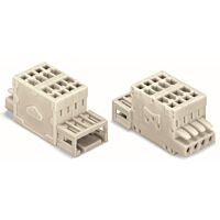WAGO Konektor 734-371 2vodičový kombinovaný 100% ochrana proti chybnému zapojení 1,5 mm², šedá