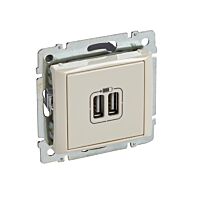 LEGRAND Zásuvka VALENA 774170 2xUSB béžová