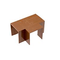 MALPRO Kryt 18x18 T kus plast imitace tmavé dřevo