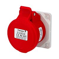 FAMATEL Zásuvka 16/400V 4pól IP44 vestavná přímá