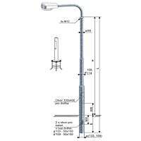 KOOPERATIVA Stožár UZM 9-159/108/89 ŽZ uliční, bezpaticový, třístupňový