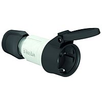 16A 3p 230V IP54 Spojka SCHUKO šedá + ví