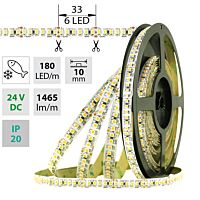MCLED Pásek LED SMD3528SF, 180LED/m, 14,4W/m, 1465lm/m, IP20, DC 24V, 10mm, 5m, potraviny - moĹ™skĂ© plody