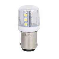 LOVATO Dioda LED 24VAC/DC bílá BA15d