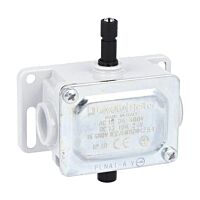 koncový spínač, kovové tělo, kontakty 1V