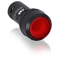 ABB Ovl. prvky kompaktní 22mmCP1-11R-01, Tlačítko červené, prosvětlené, včetně LED 1SFA619100R1141