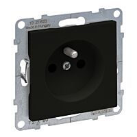 LEGRAND Zásuvka SUNO 721480 2P+T s clonkami IP20 černá, balení 9+1
