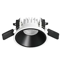 MCLED Svítidlo LED JOLLY DC 8 UGR, 8W, CCT (2700-4000K), 60°, podhledové, stmívatelné PWM, IP44, svítidlo bílá, reflektor černá mat