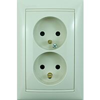 LEGRAND Dvojzásuvka VALENA 774393 - béžová