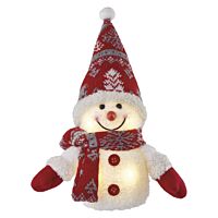 4LED SNOWMAN 25CM WW