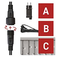 CONN START UNIT POW+CHAIN 100LED ICI 2,5