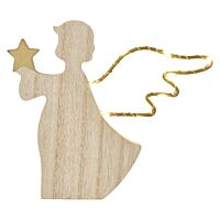 8LED WOODEN ANGEL 2AAA WW