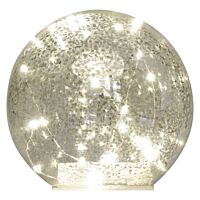 20LED SPECKLED GOLDEN GLASS BALL 3AA WW