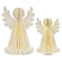 20LED PAPER ANGEL WITH STAND 6AA WW