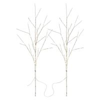 100LED BIRCH BRANCH WW SET 2 PCS