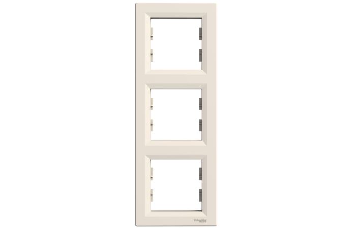 SCHNEIDER Rámeček Asfora troj.svislý krémová