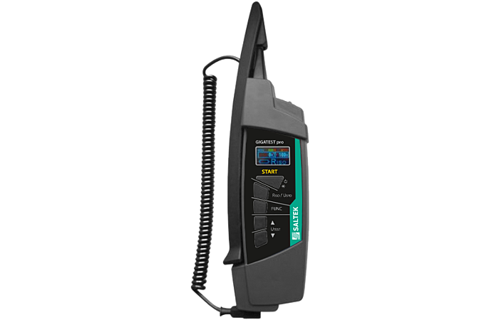 SALTEK Měřič izolačního odporu GIGATEST-pro 40 V ÷ 1 050 V 4 ks AAA (LR03) alkalická baterie 1,5 V nebo NiMH akumulátor 1,2 V