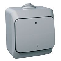SCHNEIDER WDE000620 Spínač dvoupólový ř.2, šedý