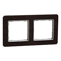 SCHNEIDER Sedna Design & Elements Rámeček dvojnásobný Wenge