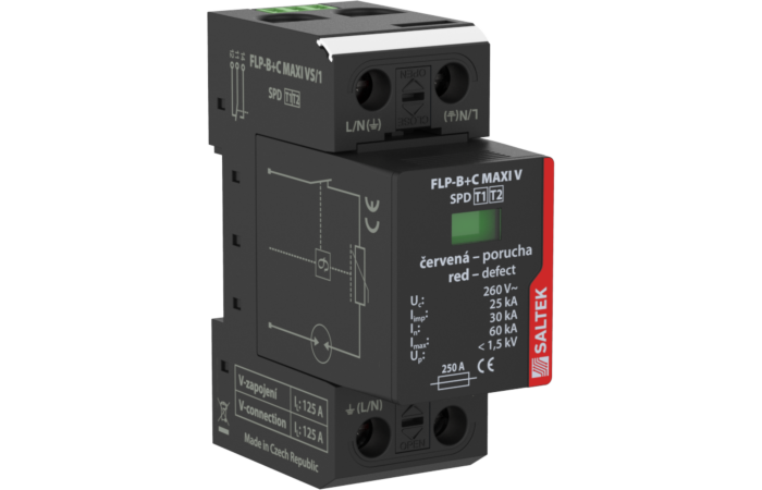 SALTEK Svodič I+II FLP-MAXI VS/1 bleskových proudů, kombinovaný