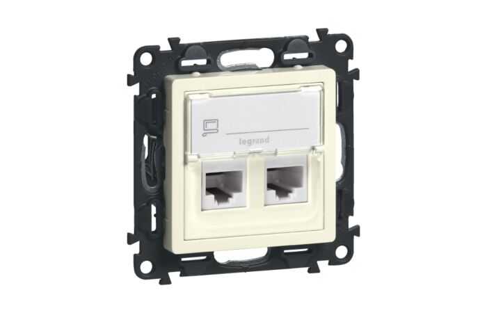 Zásuvka VALENA LIFE 2XRJ45 C5E UTP béž.