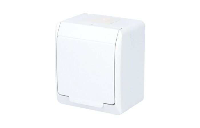 FAMATEL GALATEA Zásuvka 2P+PE IP44 bílá