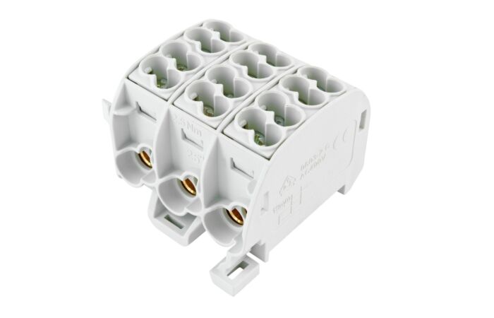 HORA ETEC Svorkovnice HLAK 25//3 C L rozbočovací šedá