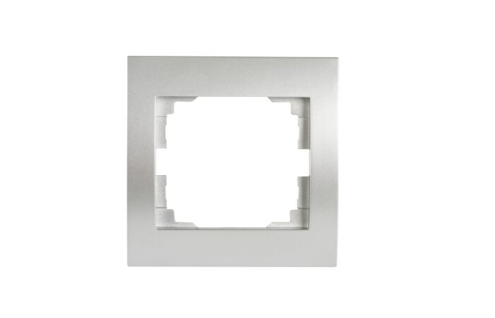KANLUX MOWION Rámeček LOGI 1násobný, 80x81mm, IP20, stříbrná