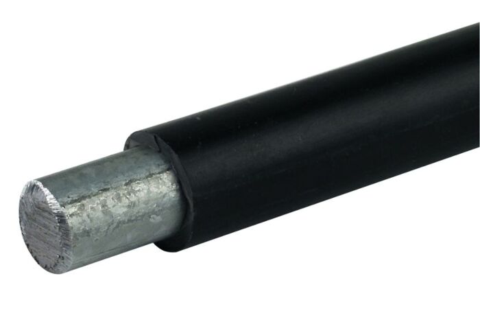 Drát uzemňovací, průměr 10 mm, s izolací, materiál: FeZn+PVC