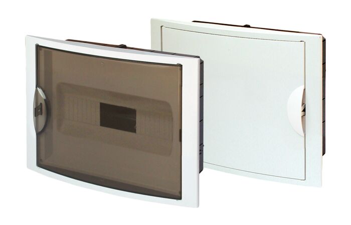 OEZ Skříň RZG-Z-1T14, 14TE, pod omítku,průhledné dveře IP40