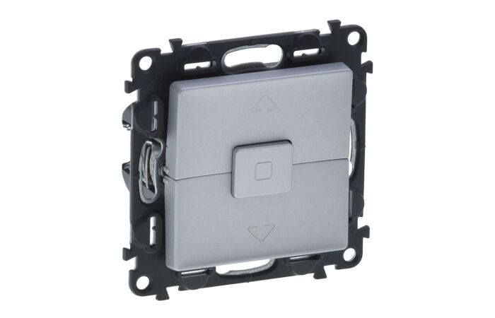 Spínač VALENA LIFE 752329 ov.žal. hliník