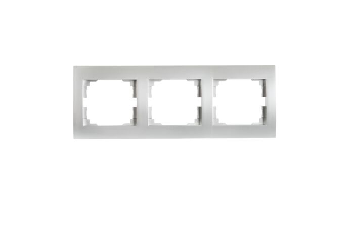 KANLUX MOWION Rámeček LOGI 3násobný, 223x81mm, IP20, stříbrná